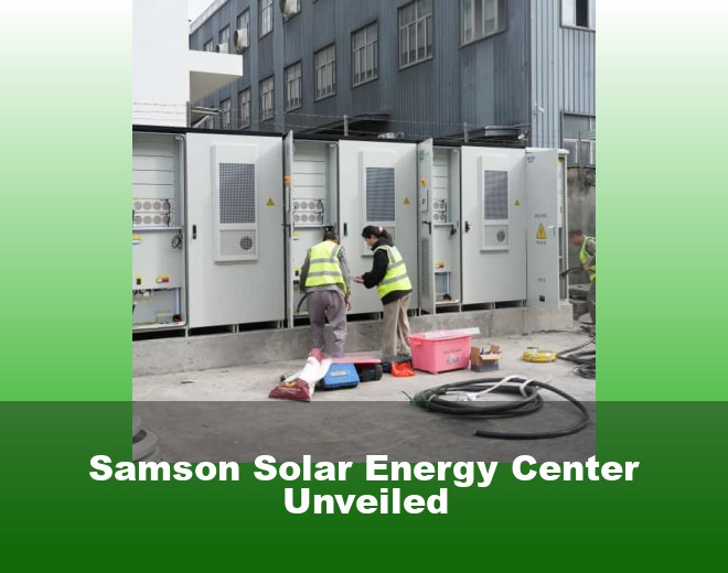 Samson Solar Energy Center Unveiled